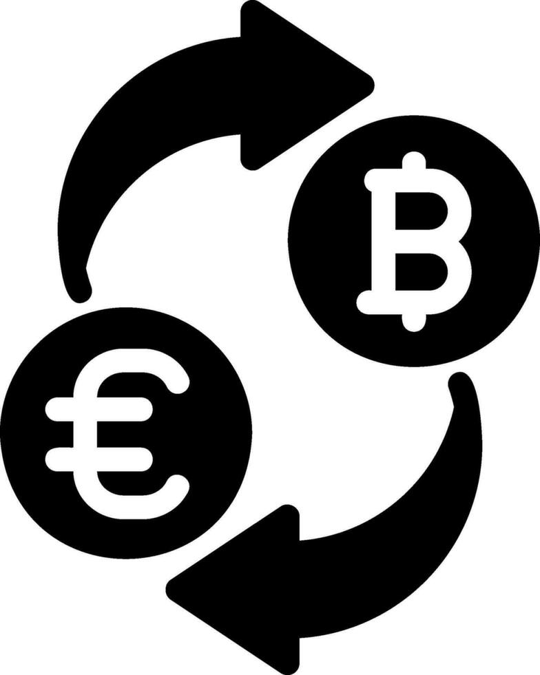 money exchange glyph icon vector