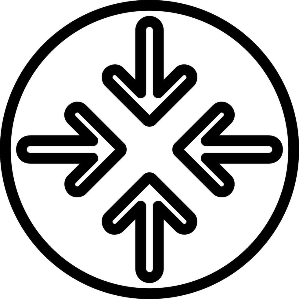 minimize line icon vector