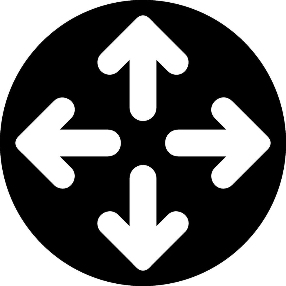 expand glyph icon vector