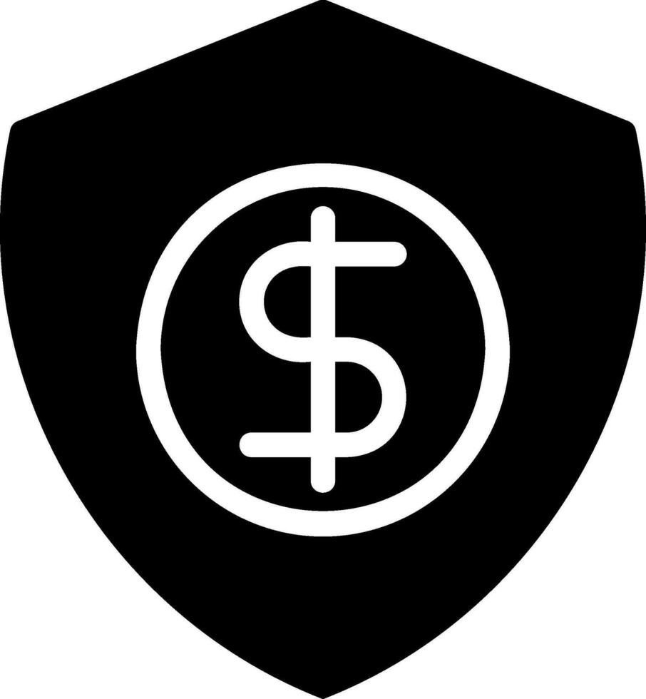 security glyph icon vector