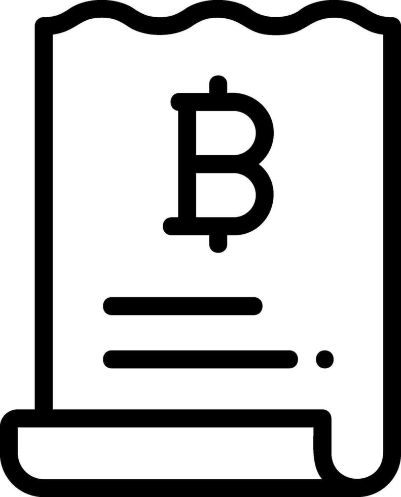 invoice line icon vector