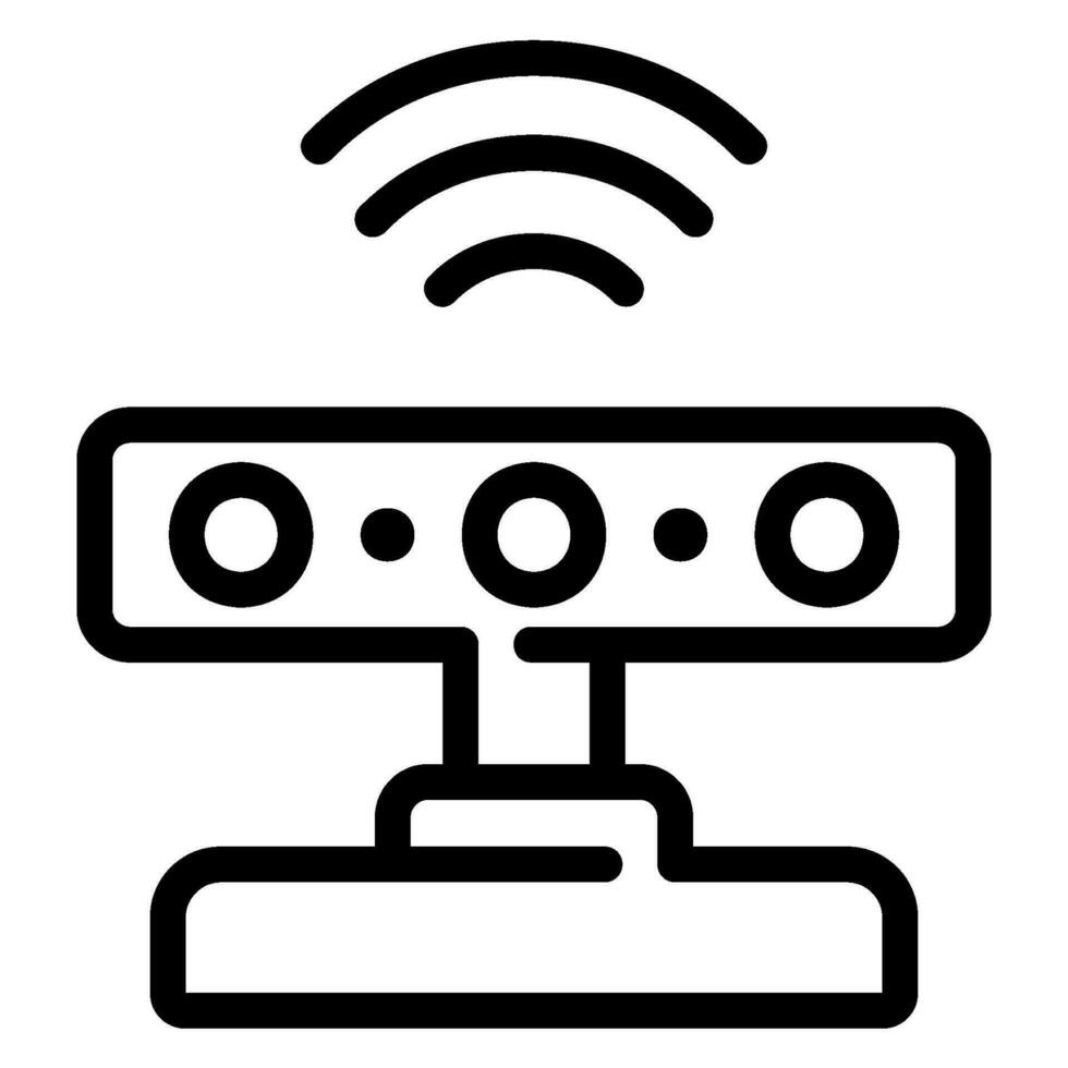 sensors line icon vector