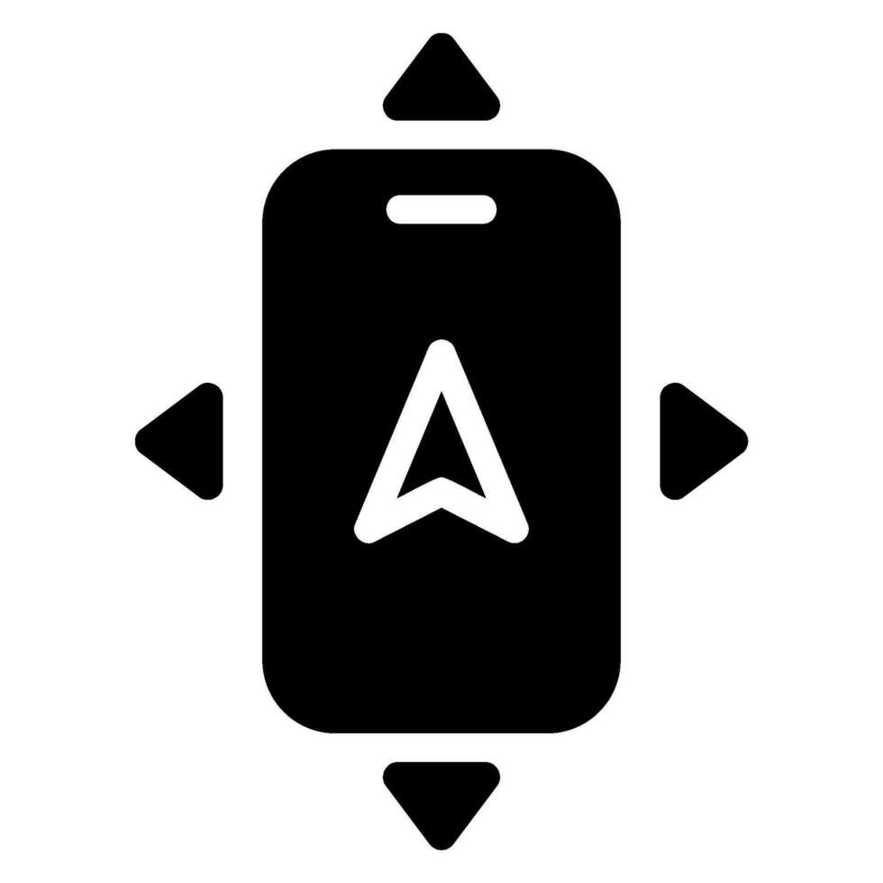navigation glyph icon vector