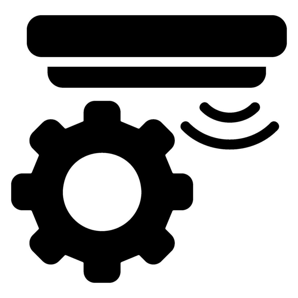 mechanical glyph icon vector