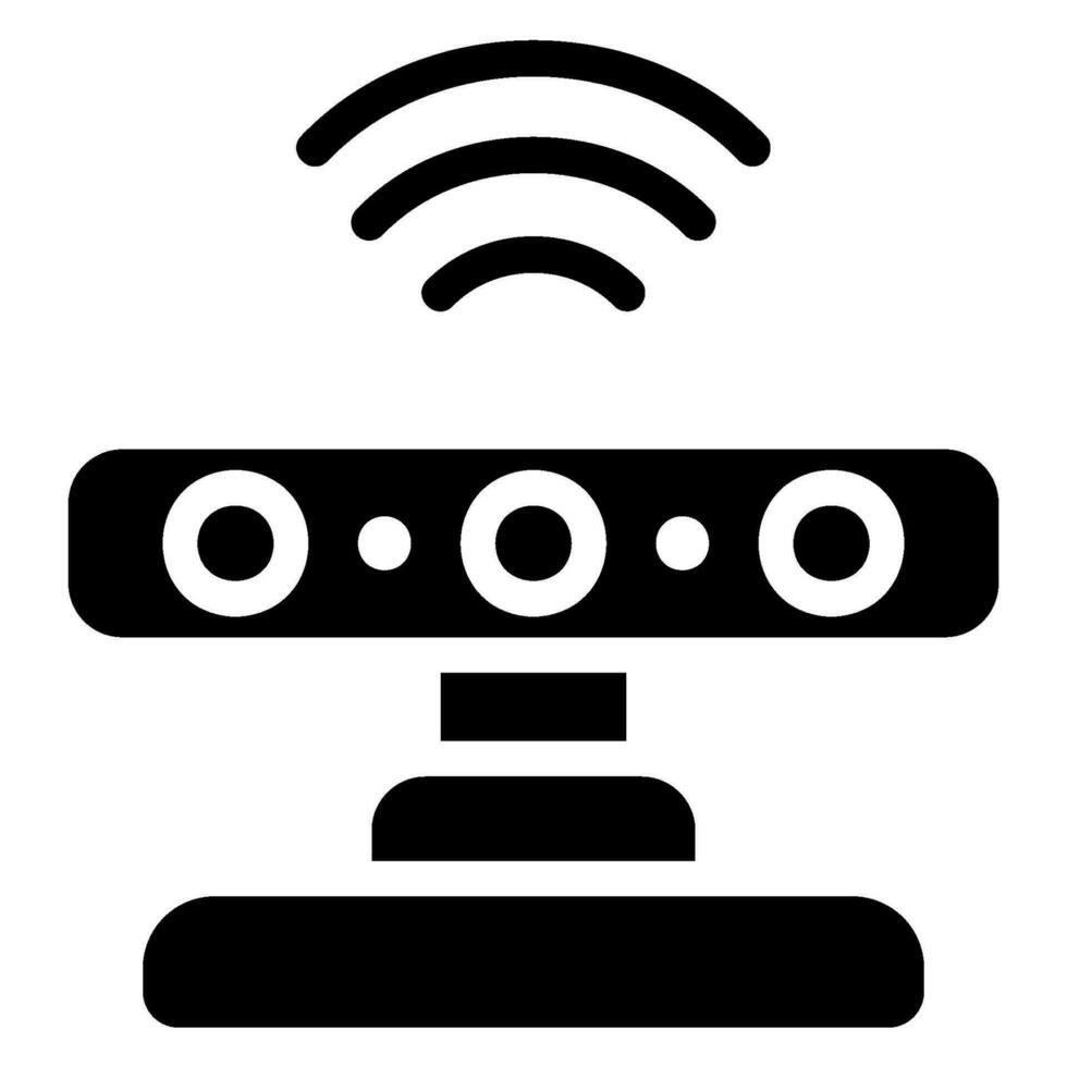sensors glyph icon vector