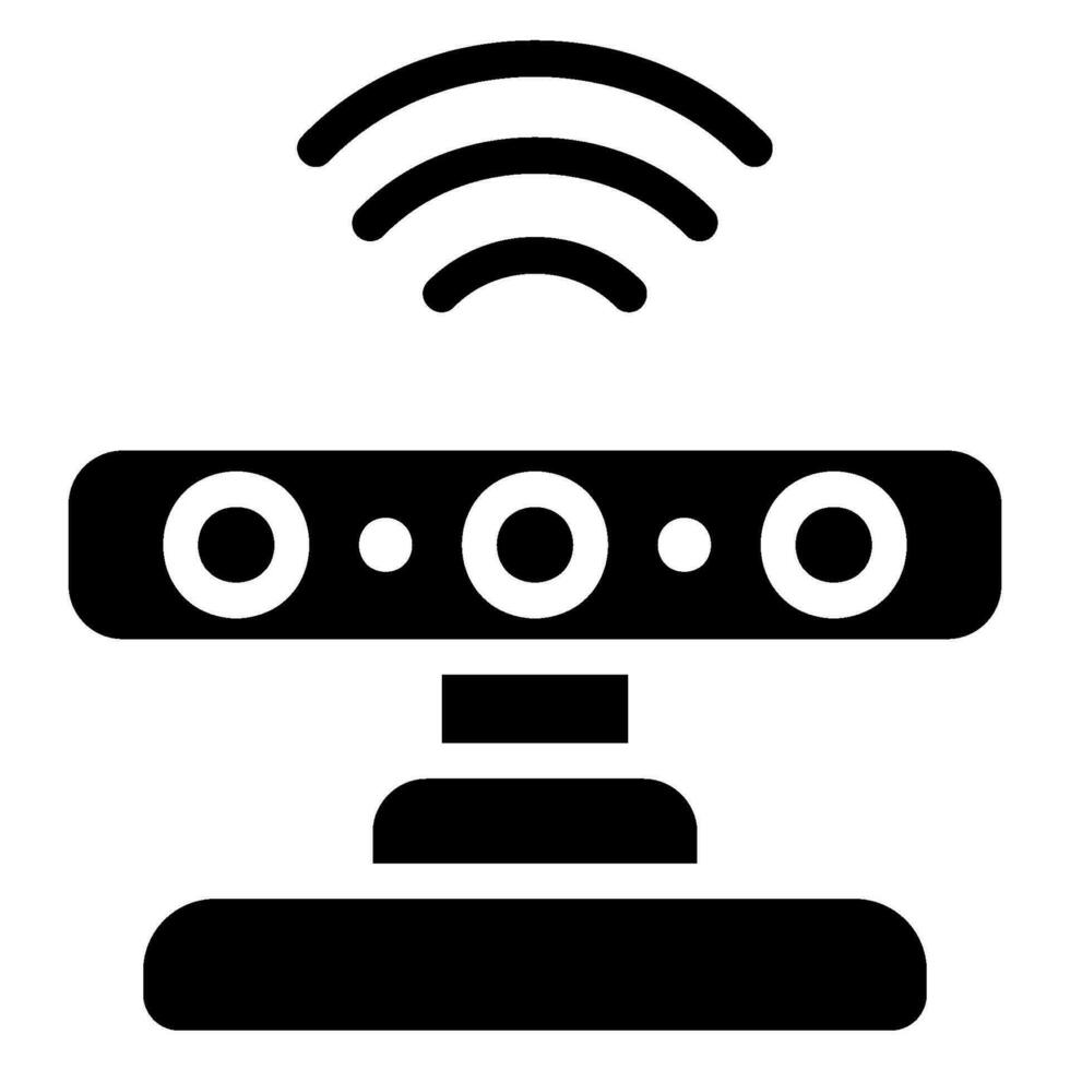 sensors glyph icon vector