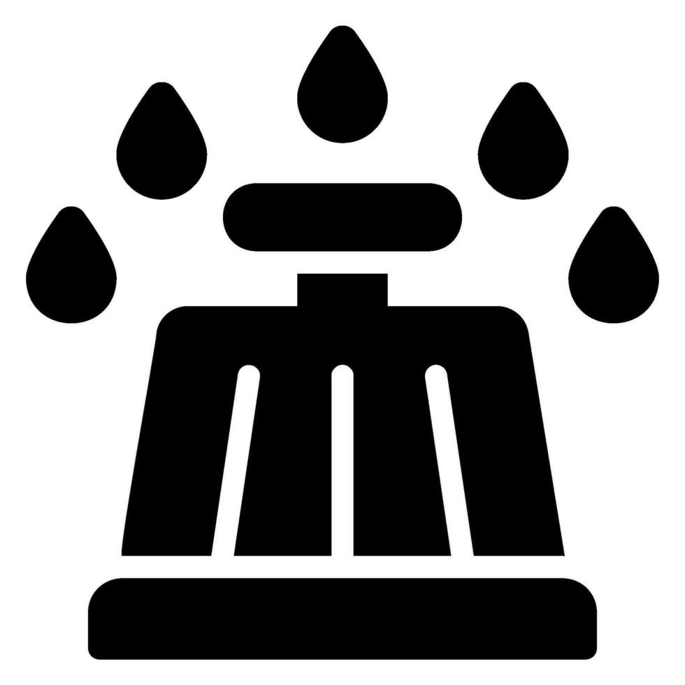 rain sensor glyph icon vector