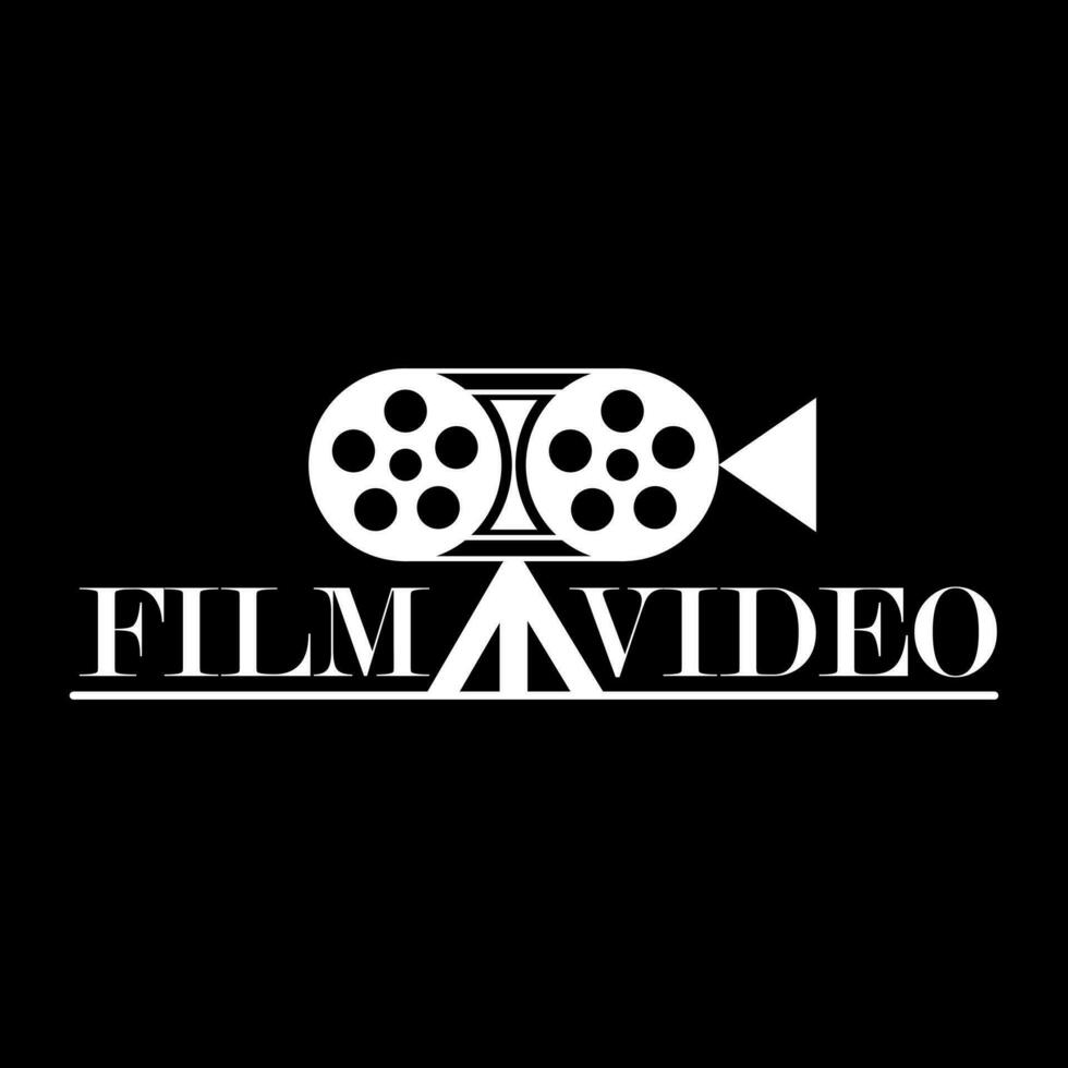 película vídeo producción entretenimiento logo diseño vector