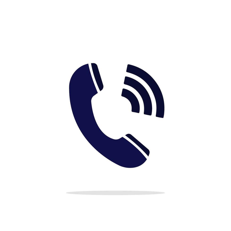 Phone symbol. Call icon. Isolated vector illustration.