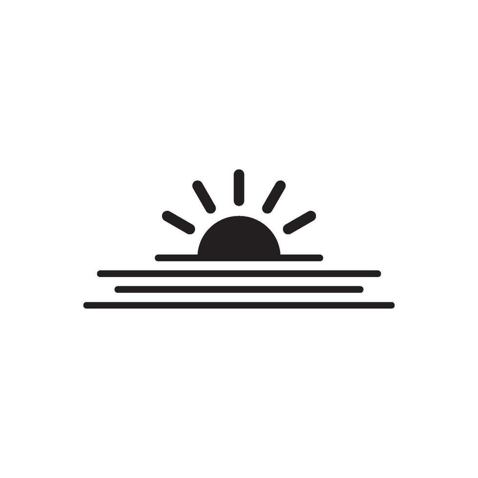 sunrise icon vector
