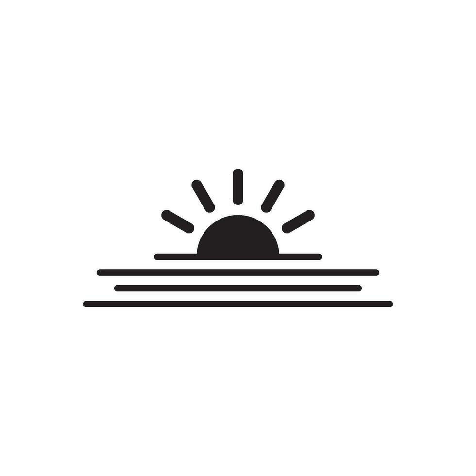 sunrise icon vector