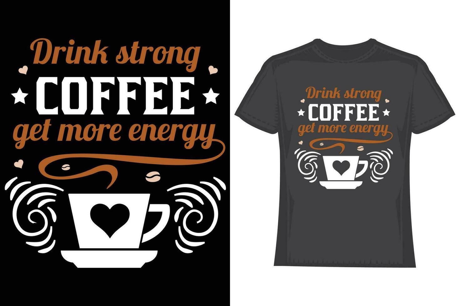 Coffee t-shirt design. Coffee typography t shirt design, Coffee quotes lettering t shirt design vector