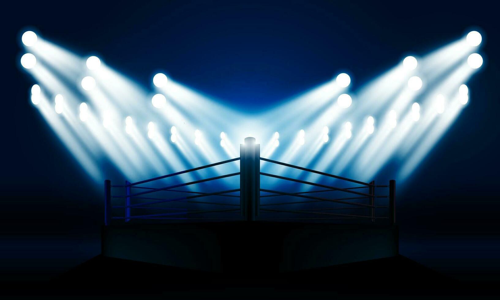 Boxing ring arena stadium vector design.