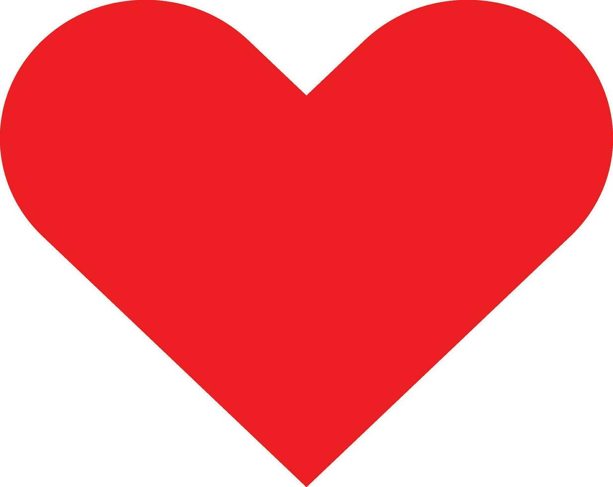 red heart isolated on white, red heart icon, heart icon vector