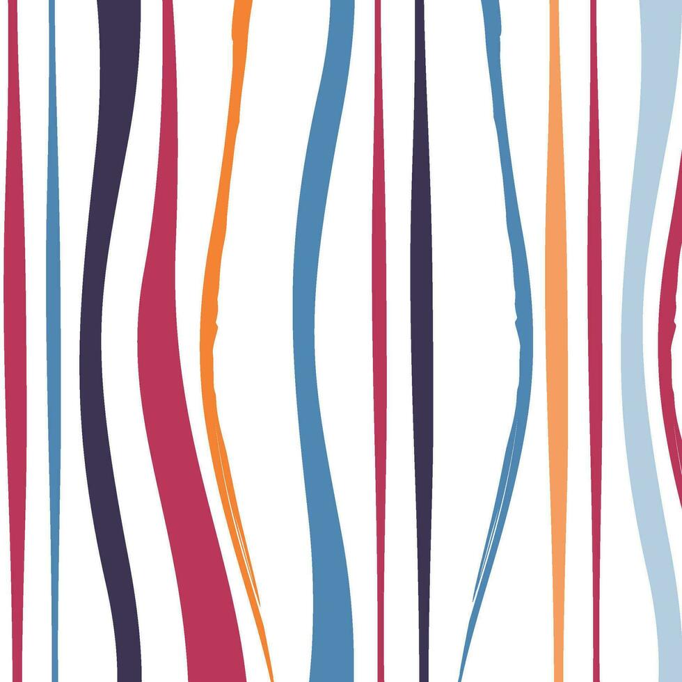 Retro Irregular Wavy Striped Pattern vector