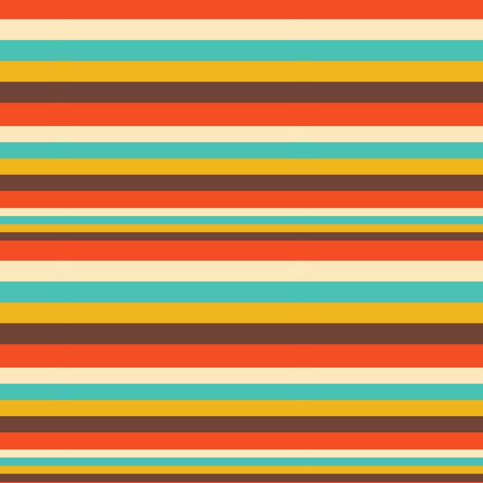 Retro Horizontal Stripes Background vector