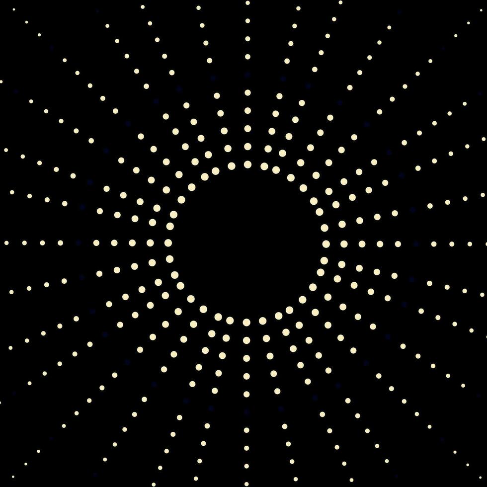 Concentric Circular Background With Dots vector
