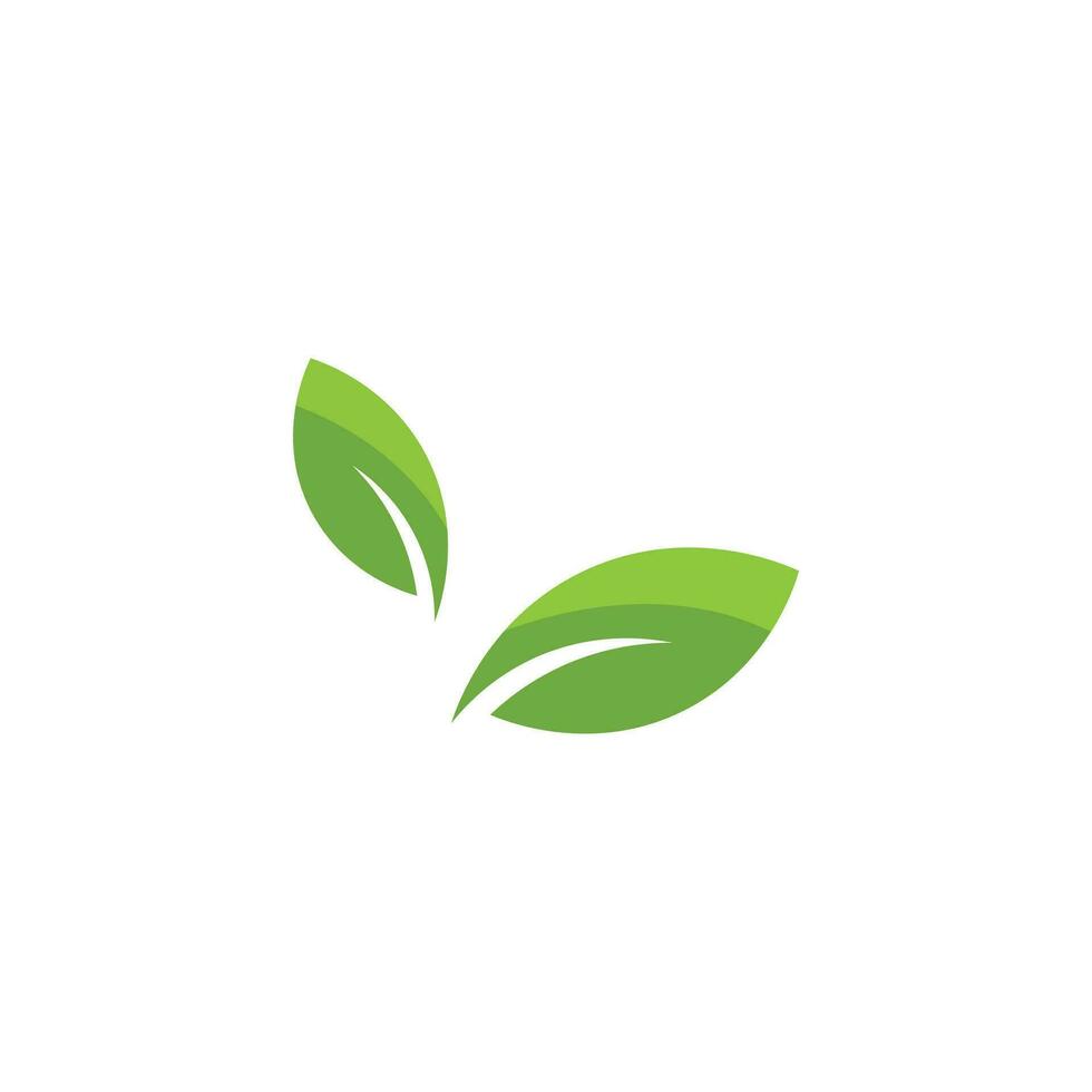 s of green leaf ecology nature element vector icon