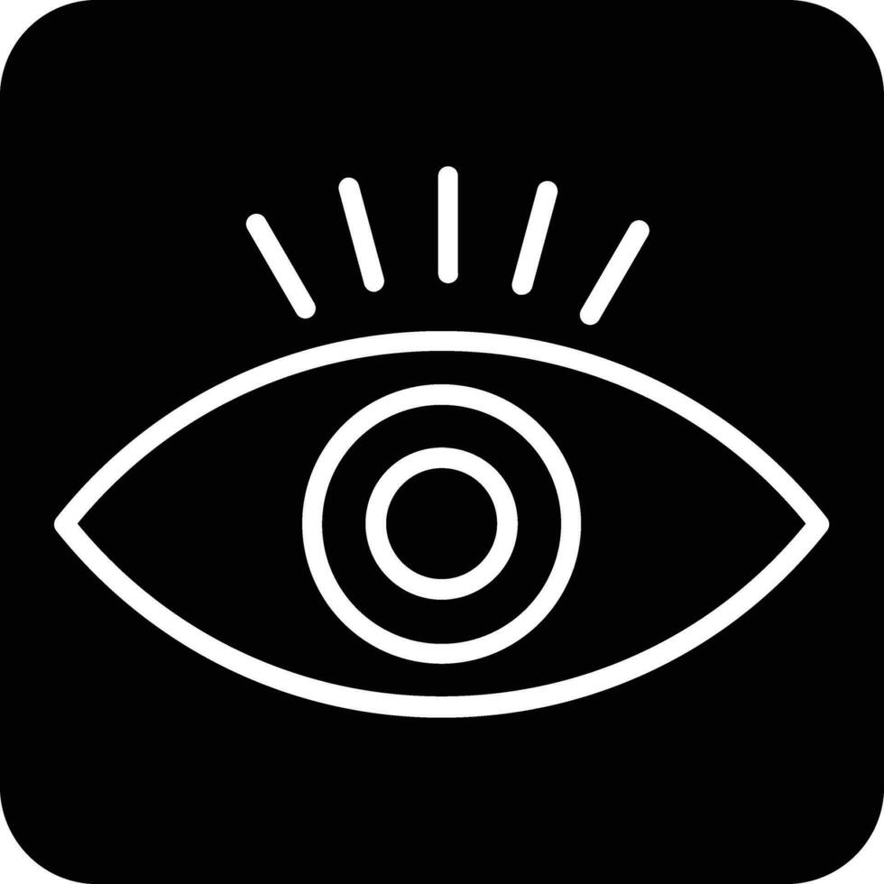 icono de glifo de ojo vector