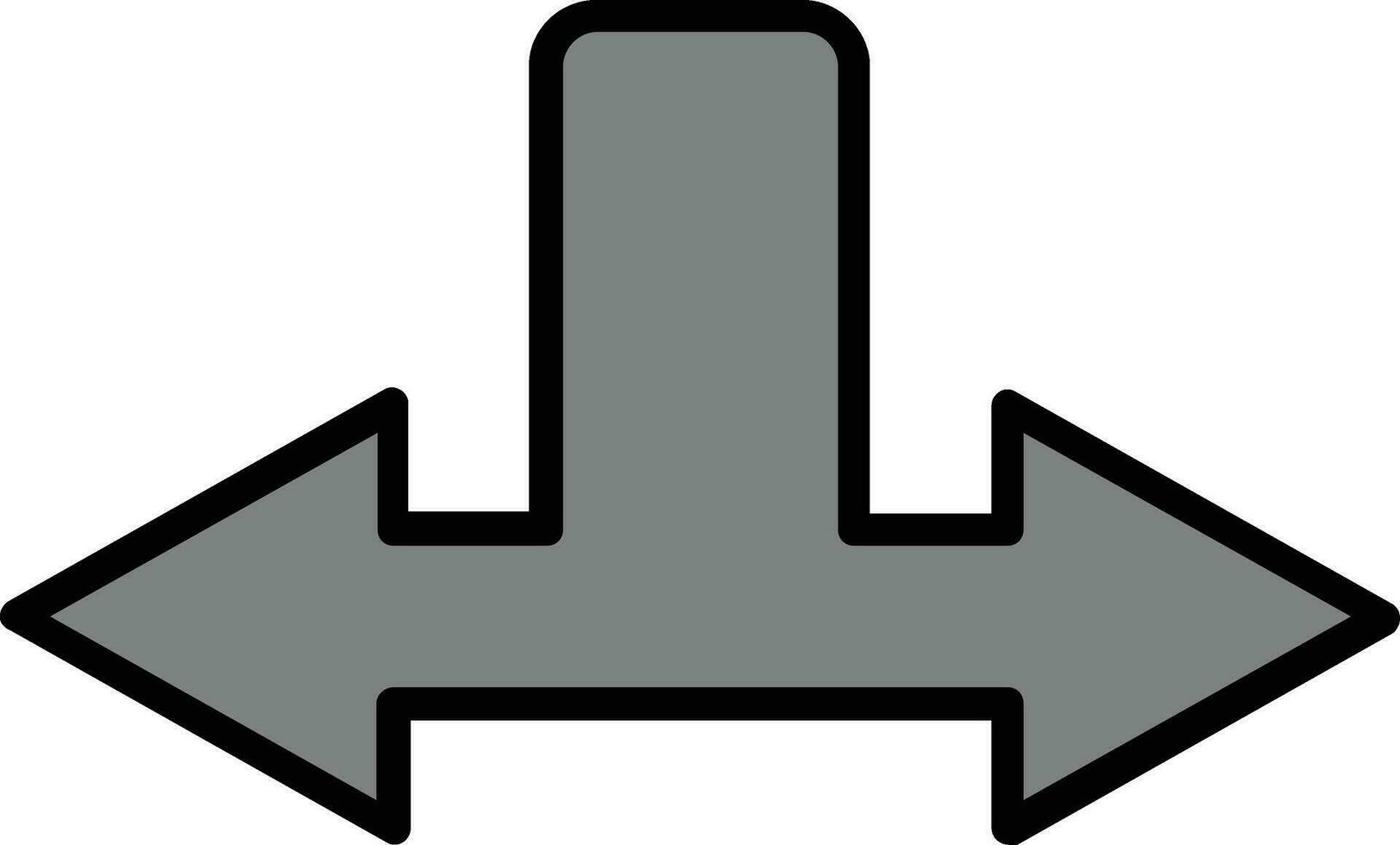 Separation Glyph Icon vector