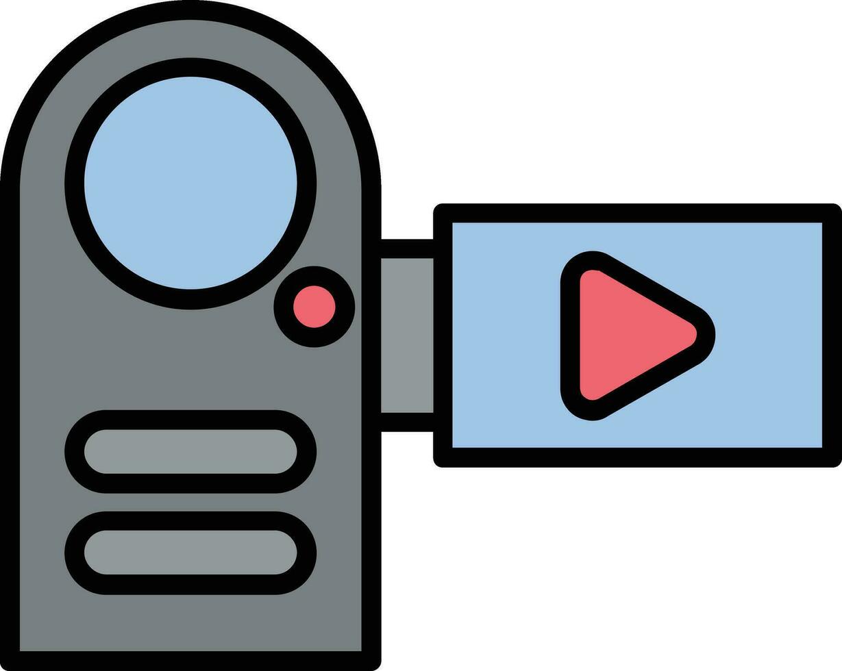 Video Filled Icon vector