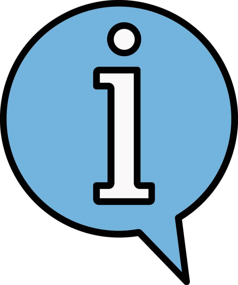 Info Filled Icon vector