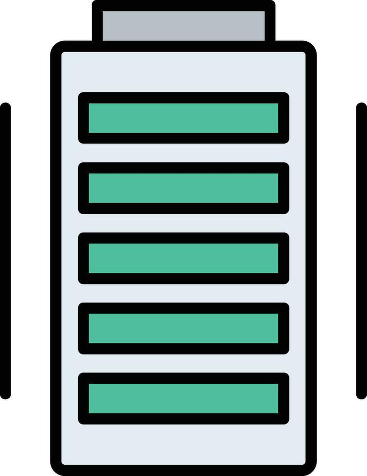 Full Battery Filled Icon vector