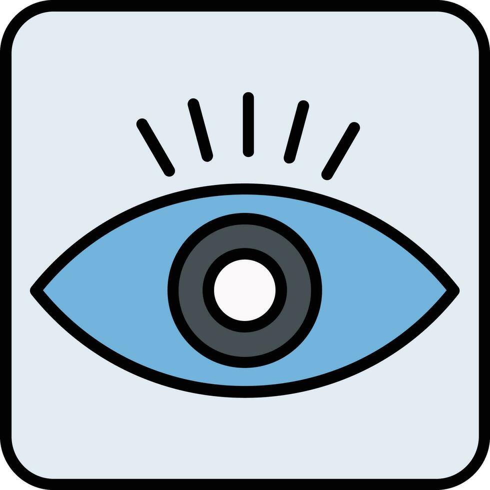 Eye Filled Icon vector