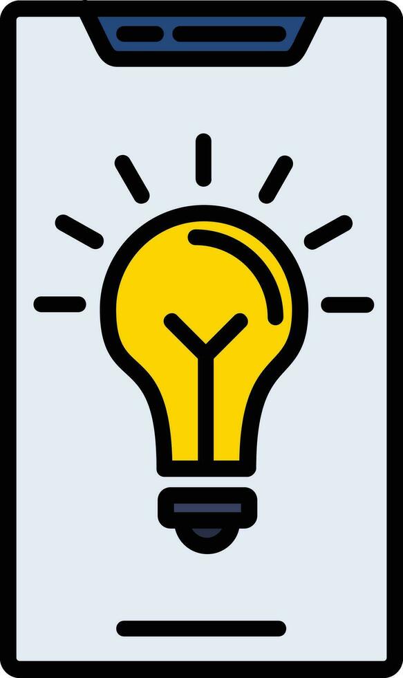 Idea Filled Icon vector