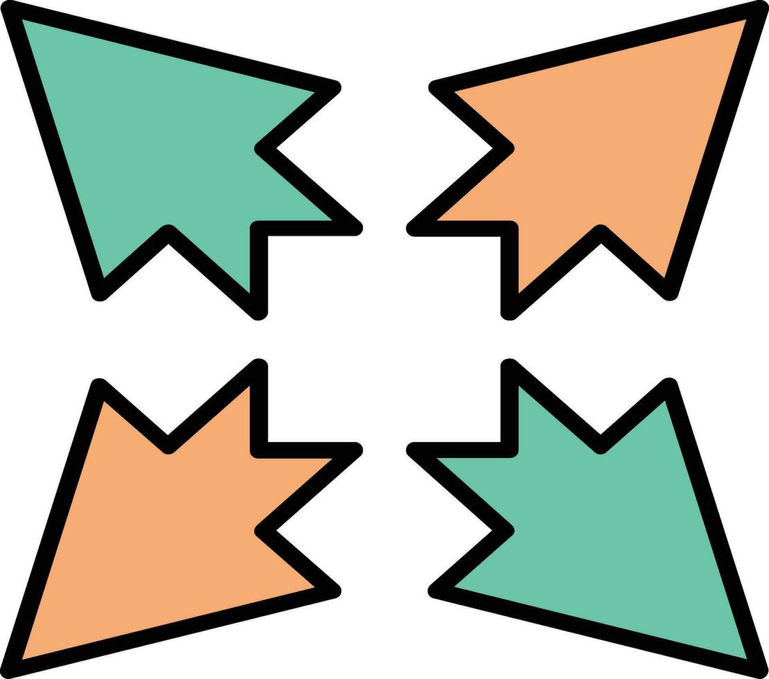 Expand Glyph Icon vector
