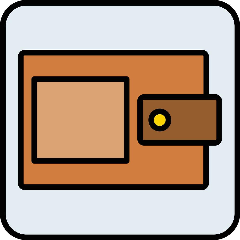 Wallet Filled Icon vector