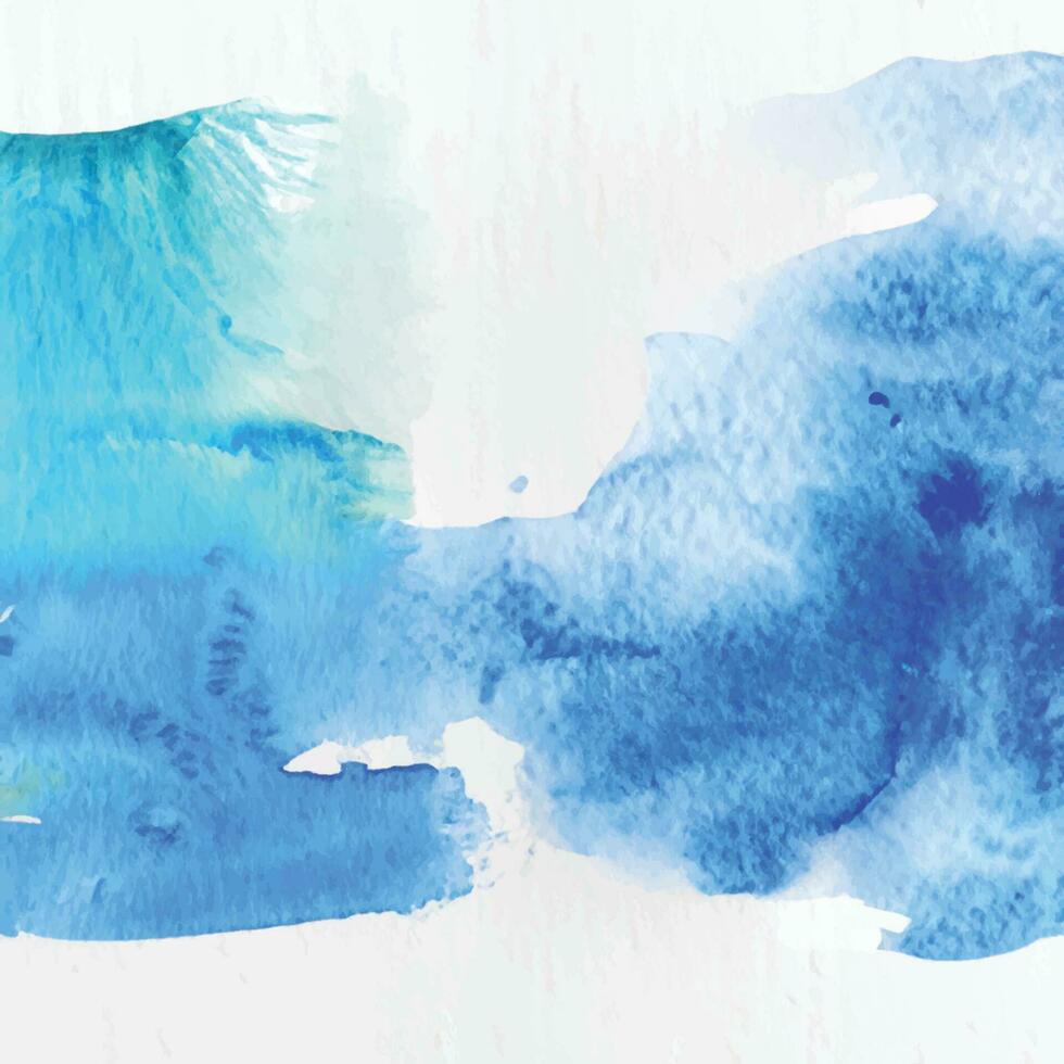 Watercolour in shades of blue vector