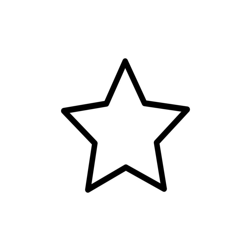 star icon on a white background vector