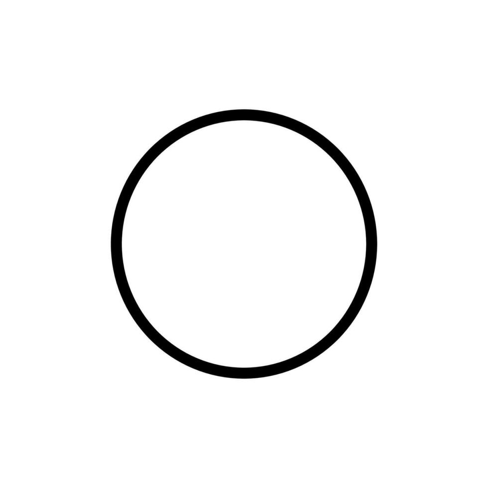 circulo icono en un blanco antecedentes vector