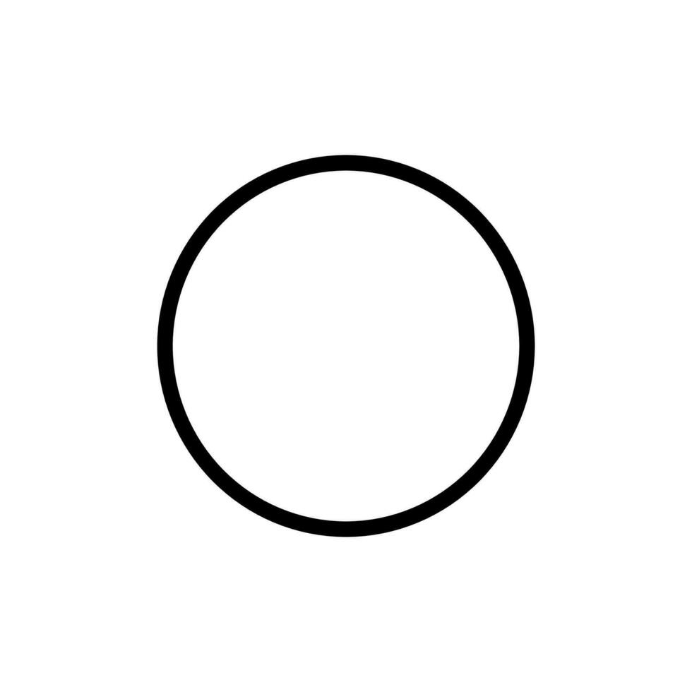 circle icon on a white background vector