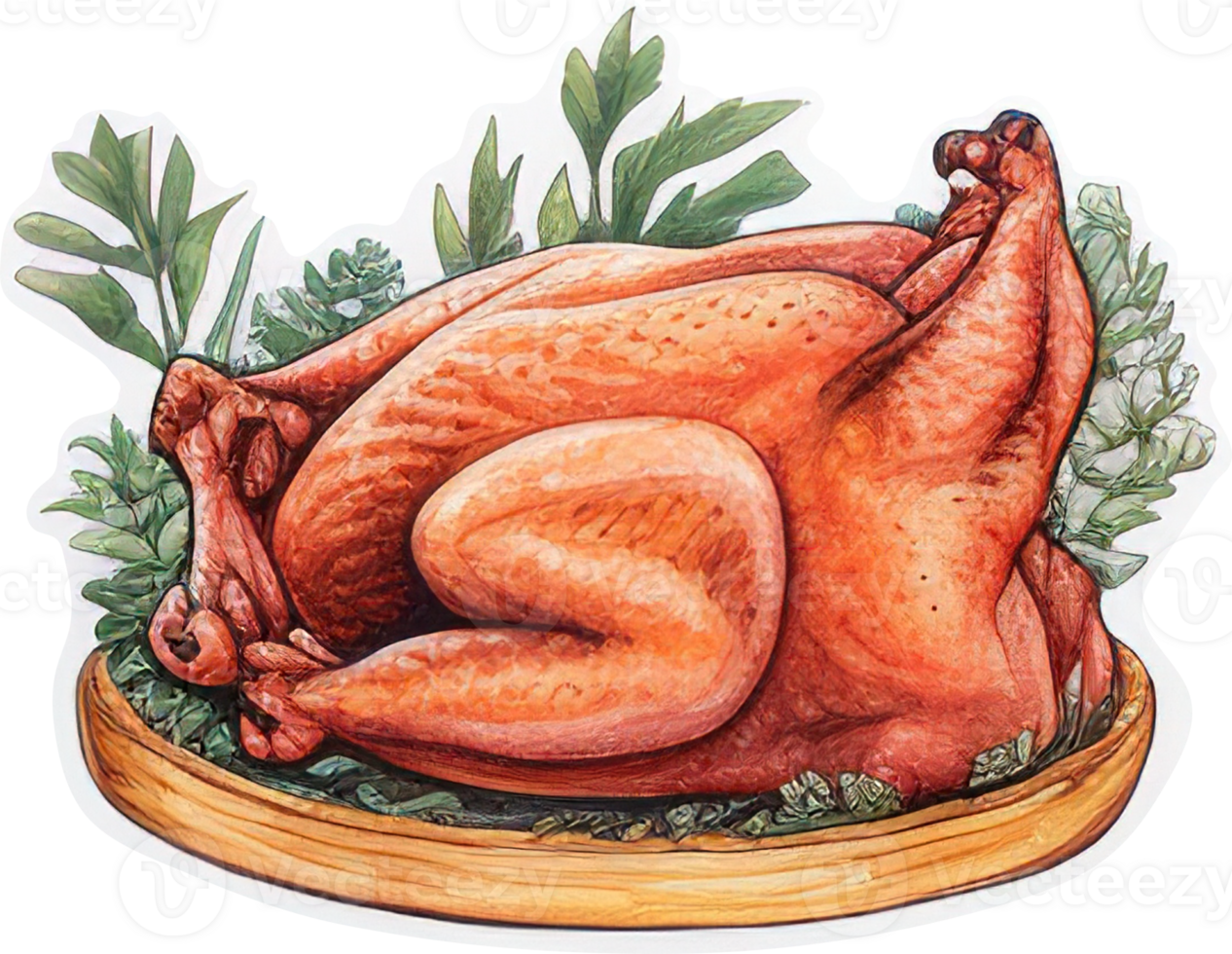 baked-turkey-for-thanksgiving-day-watercolor-illustration-sticker