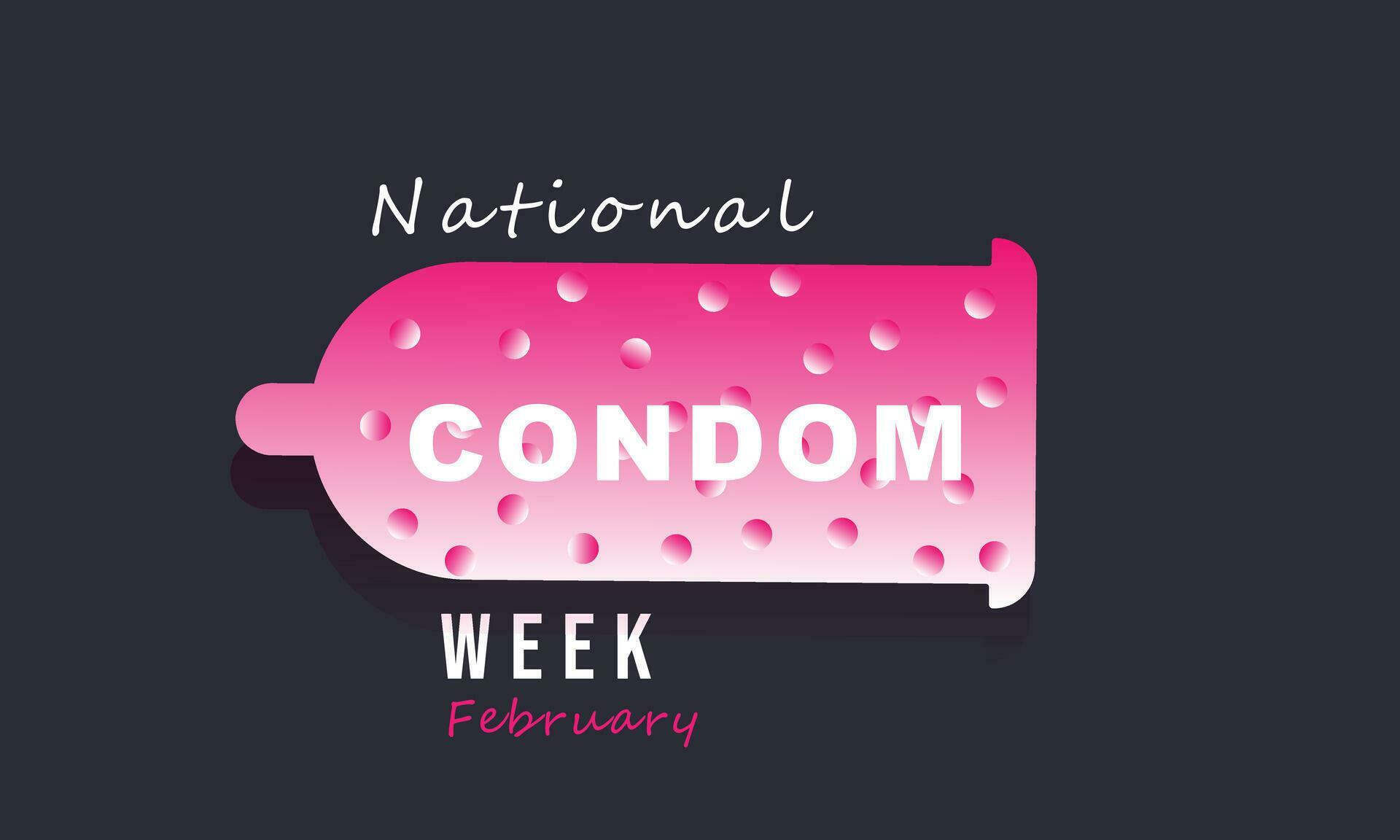 National Condom week. background, banner, card, poster, template