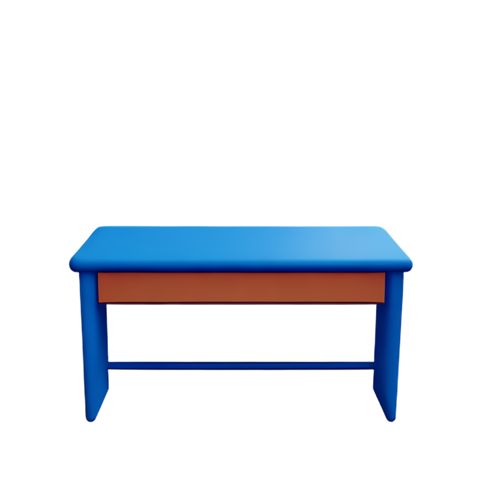 desk 3d rendering icon illustration png