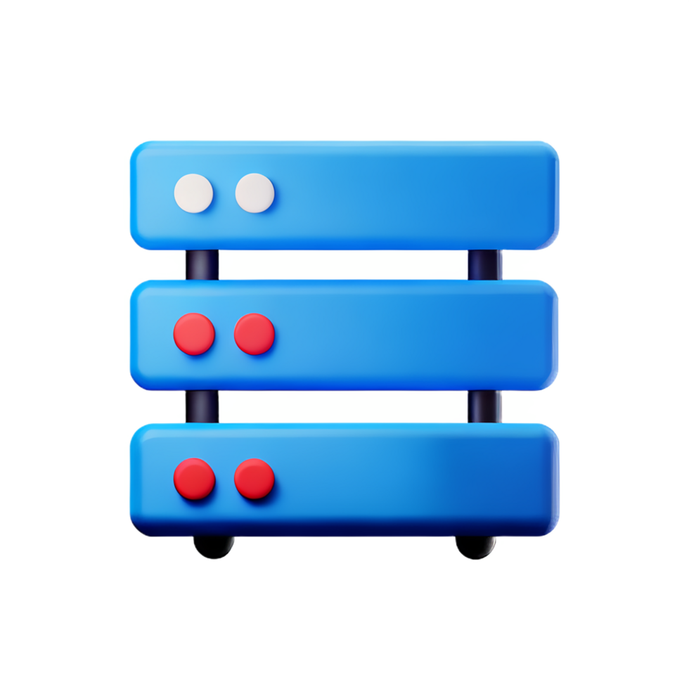 server 3d rendering icon illustration 28557139 PNG