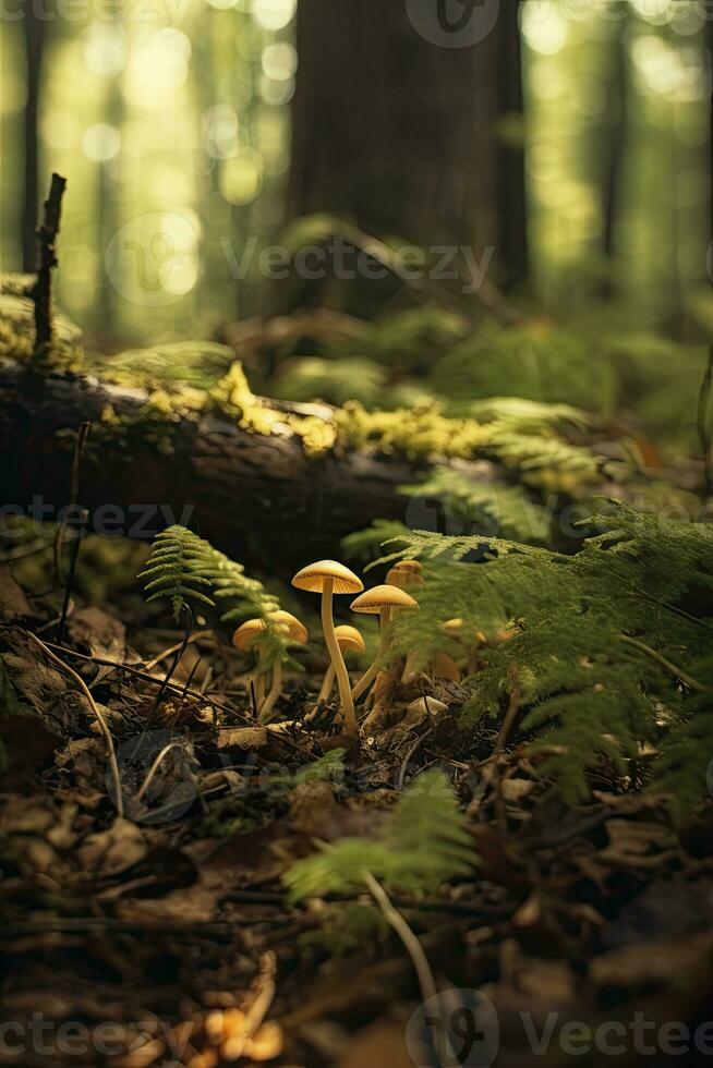 The leaves resting on my skull the grass growing between bones, AI Generated photo