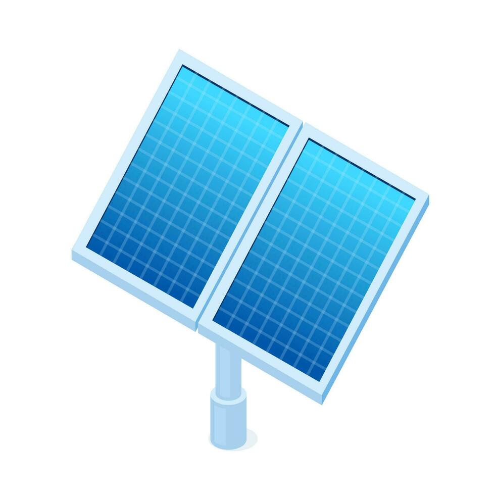 Green technology element isometric icon. vector