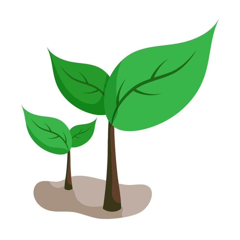 Green technology element isometric icon. vector