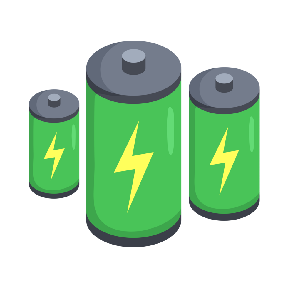 Green technology element isometric icon. png