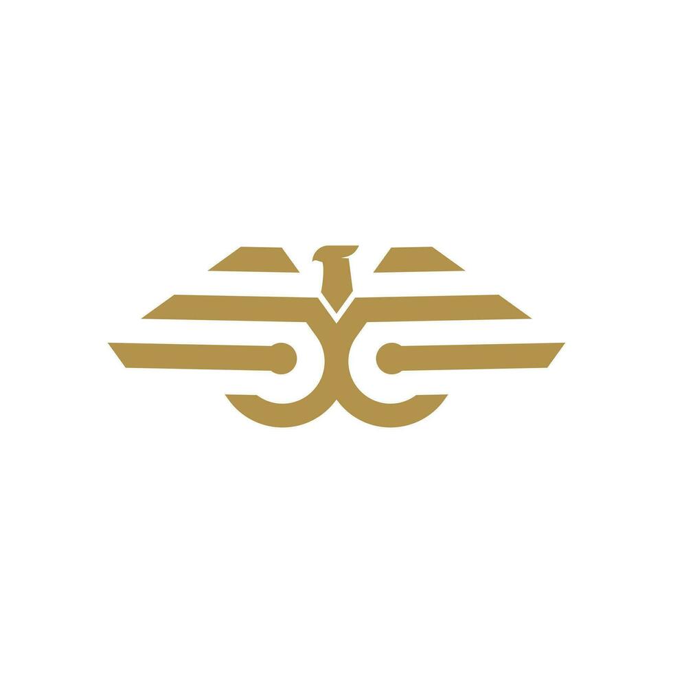 Eagle logo design element vector with creative concept