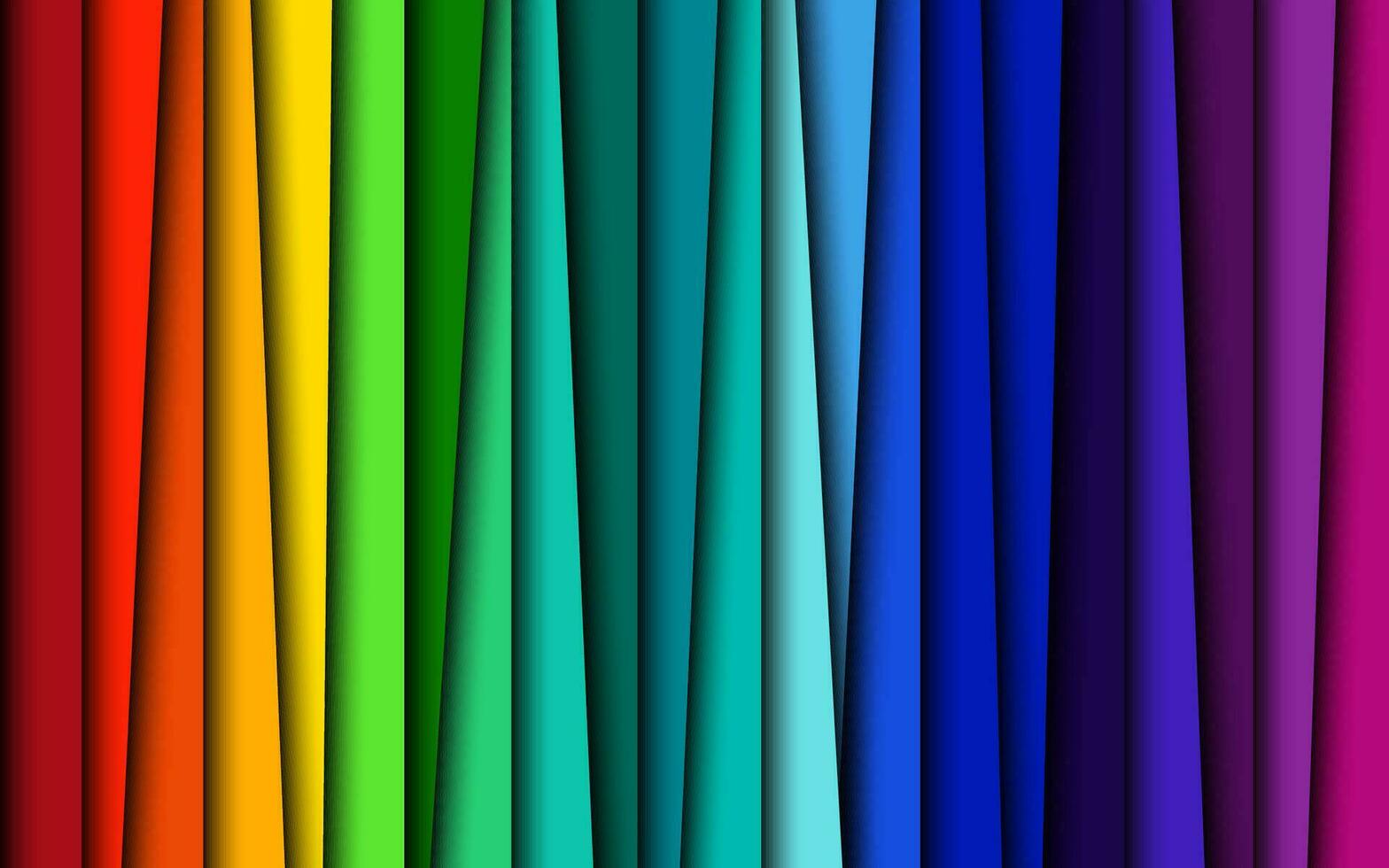 Abstract colorful background with vibrant overlap layers. Modern simple vector illustration. Overlap spectrum stripes