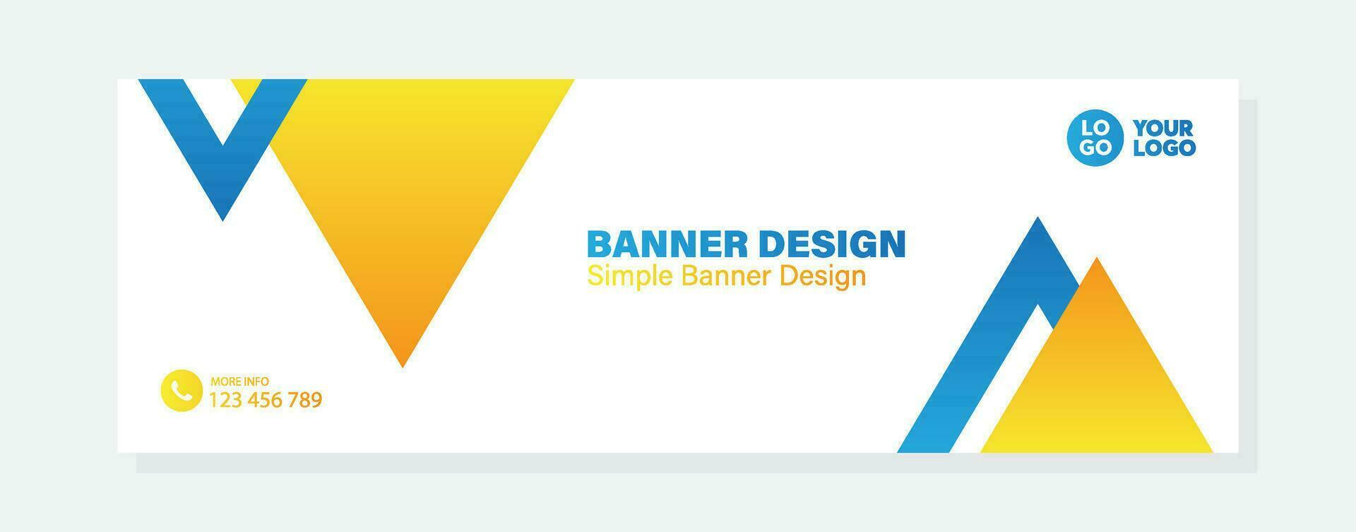 Vector gradient design minimal banner template banner for business company