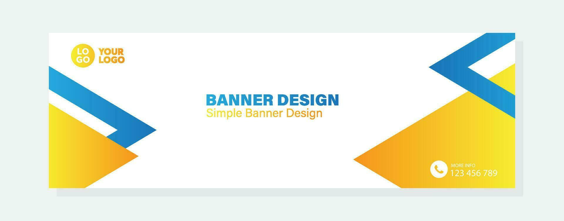 Vector gradient design minimal banner template banner for business company