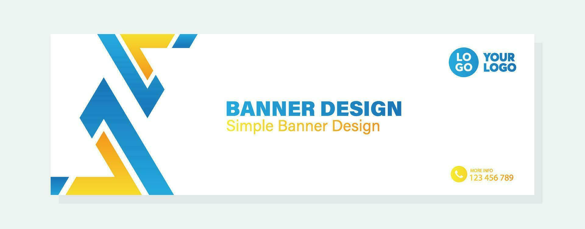 Vector gradient design minimal banner template banner for business company