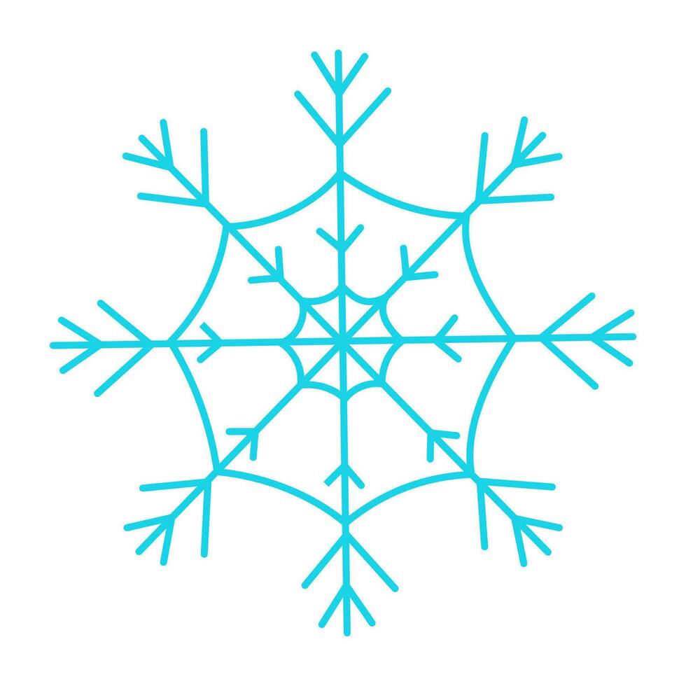 copo de nieve Navidad invierno frío modelo icono elemento vector