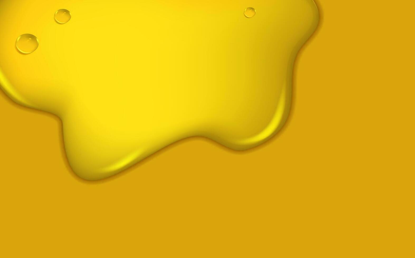 conjunto de líquido dorado gotas de agua, miel o aceite. colágeno cosmético esencia. orgánico suero o argán burbujas que cae gasolina amarillo gotita. vector